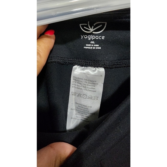 Yogipace black XXL crop flare boot leggings womens - Picture 2 of 3